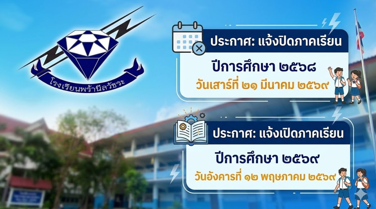 ประกาศกำหนดการปิด-เปิดภาคเรียน